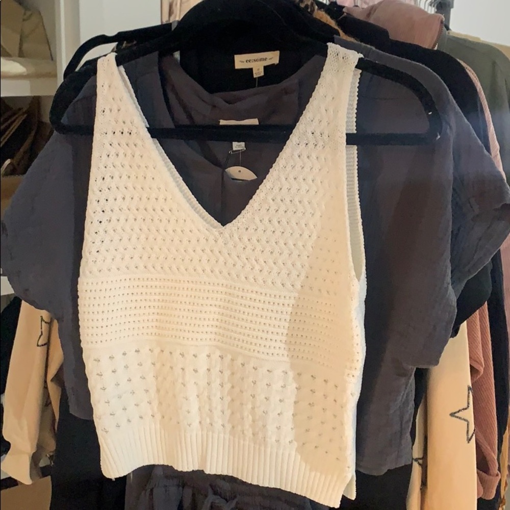 Knit tank top
